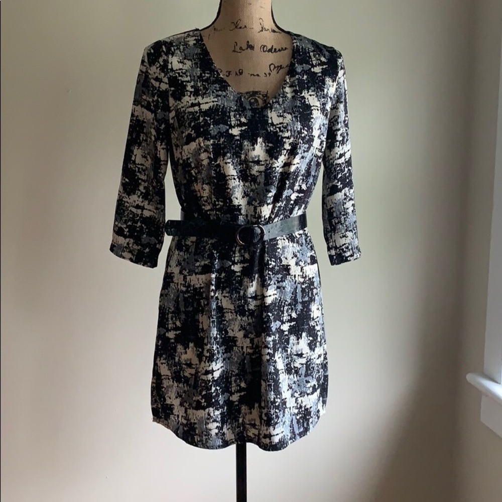 Sienna Sky black/grey print dress size S - Picture 1 of 13